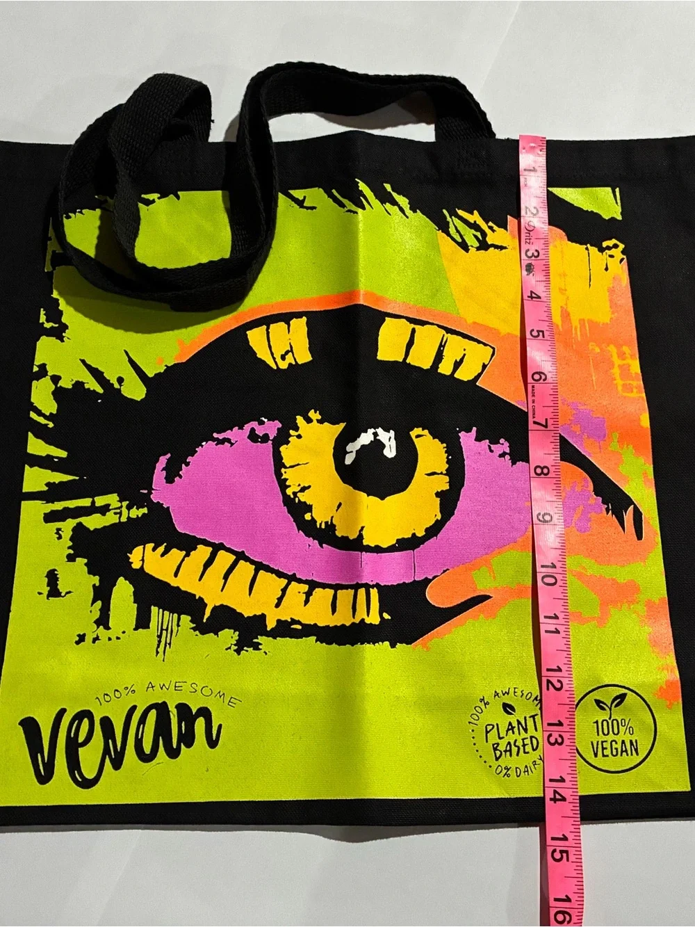 Vevan Foods Pop Art Graphic Canvas Tote